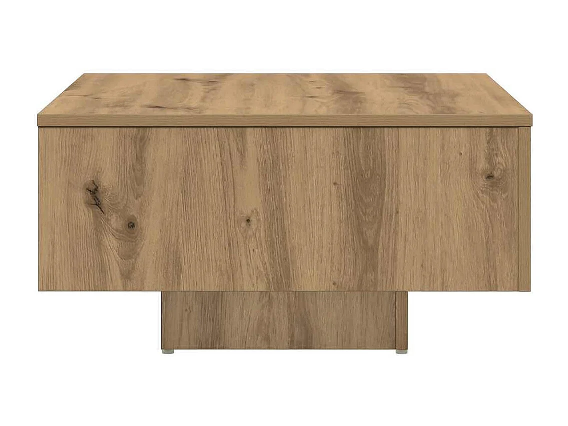 Mesa de centro madera de ingeniería roble artisan 60x60x31,5 cm