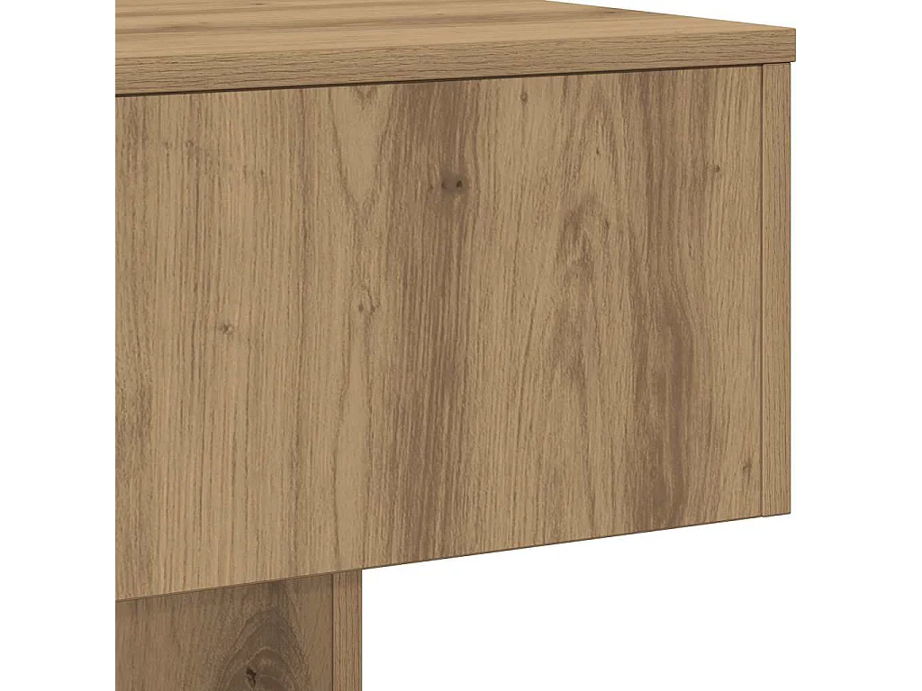 Mesa de centro madera de ingeniería roble artisan 60x60x31,5 cm