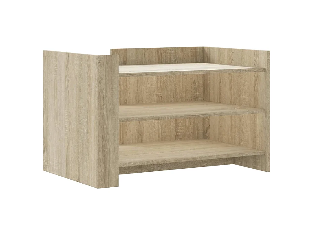 Table basse chêne sonoma 80x50x50 cm bois d'ingénierie