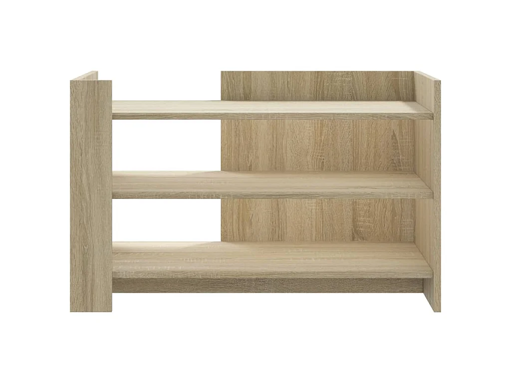 Table basse chêne sonoma 80x50x50 cm bois d'ingénierie
