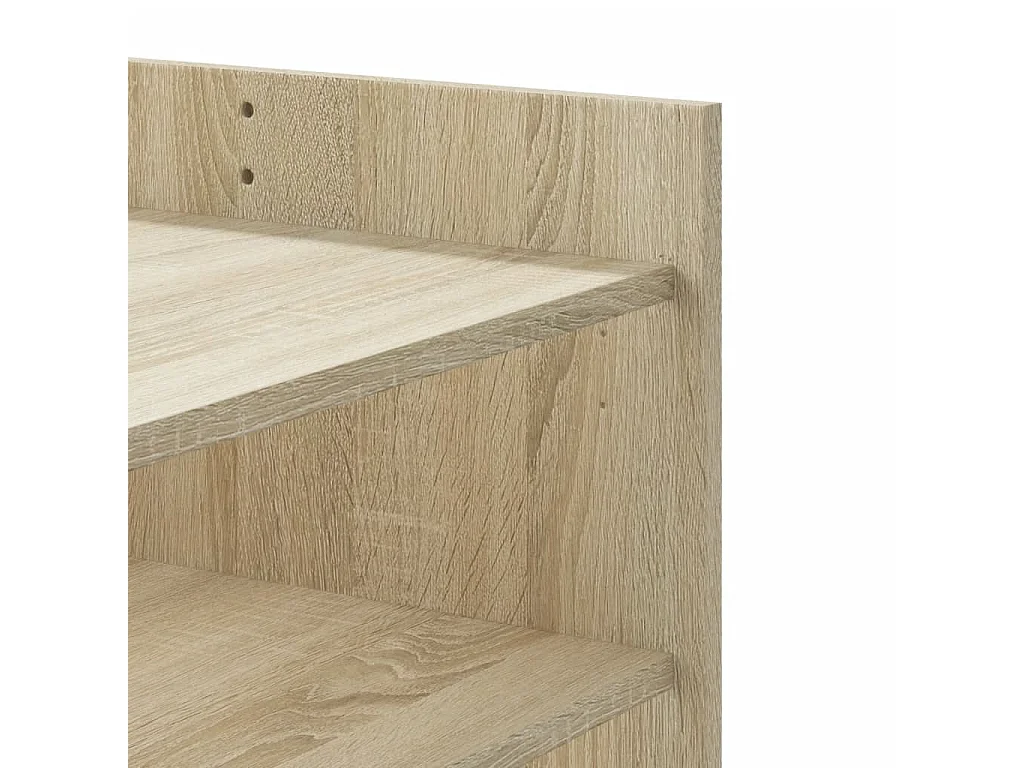 Table basse chêne sonoma 80x50x50 cm bois d'ingénierie