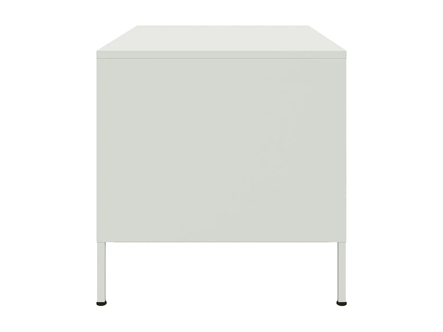 Couchtisch Weiß 68x50x50,5 cm Stahl