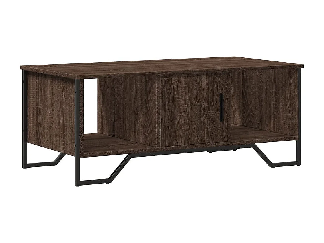 Table basse chêne marron 100x51x40 cm bois d'ingénierie