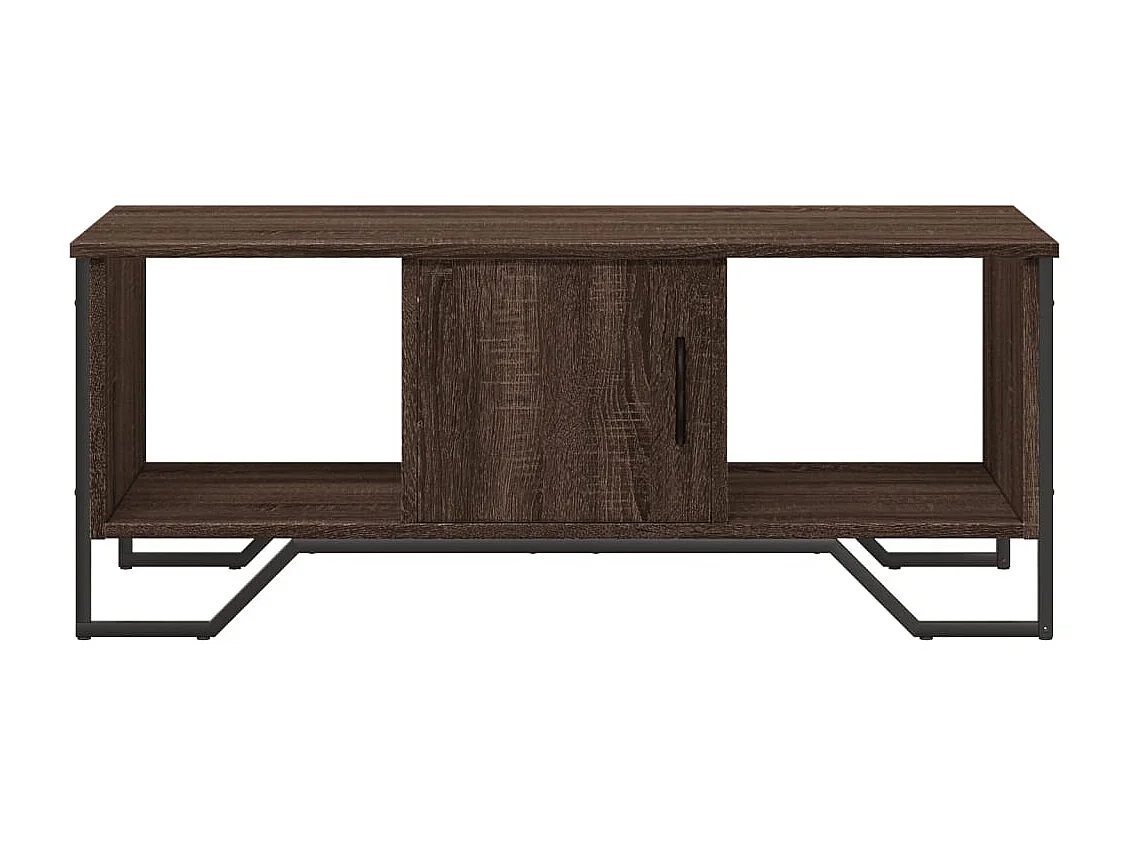 Tavolino Salotto Rovere Marrone 100x51x40 cm Legno Multistrato
