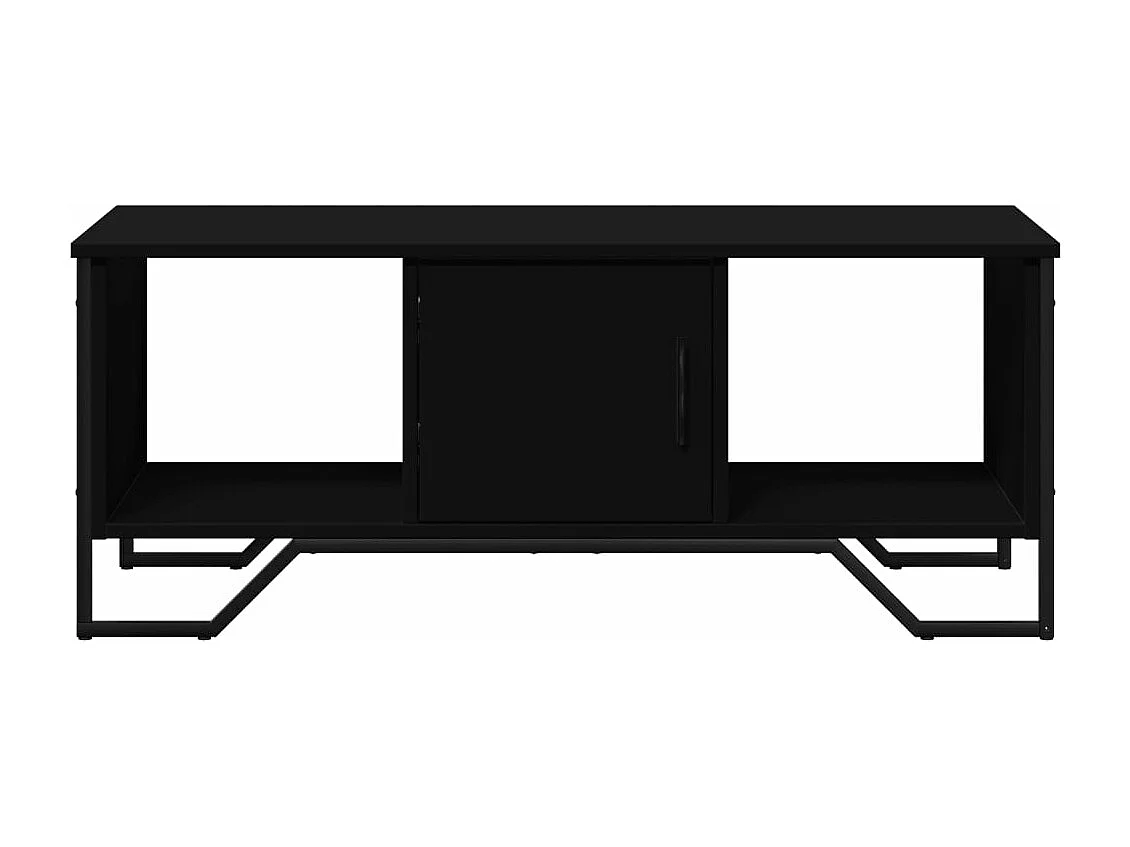 Tavolino da Salotto Nero 100x51x40 cm in Legno Multistrato