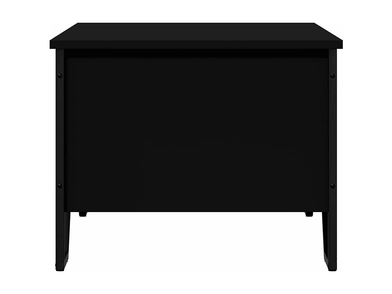 Tavolino da Salotto Nero 100x51x40 cm in Legno Multistrato