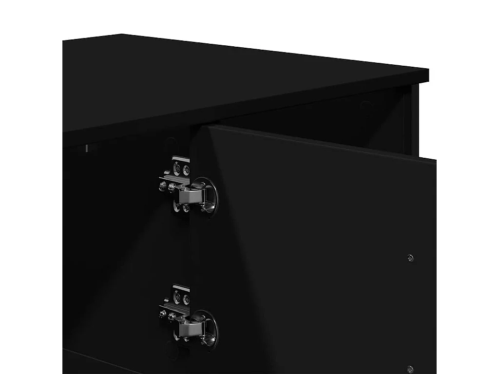 Table basse noir 100x51x40 cm bois d'ingénierie
