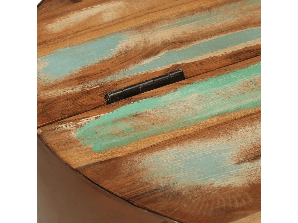 Mesas de centro formato taça 2pcs Ø50x24,5cm madeira recuperada