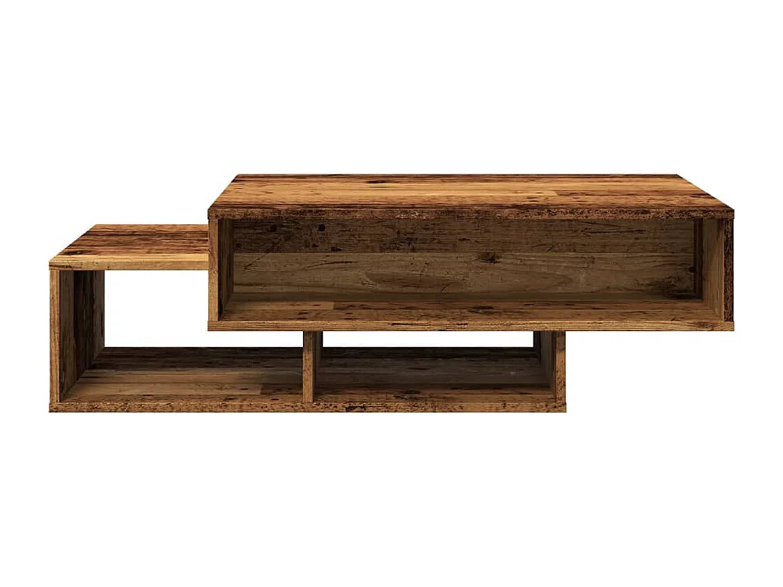 Table basse vieux bois 105x55x32 cm bois d'ingénierie