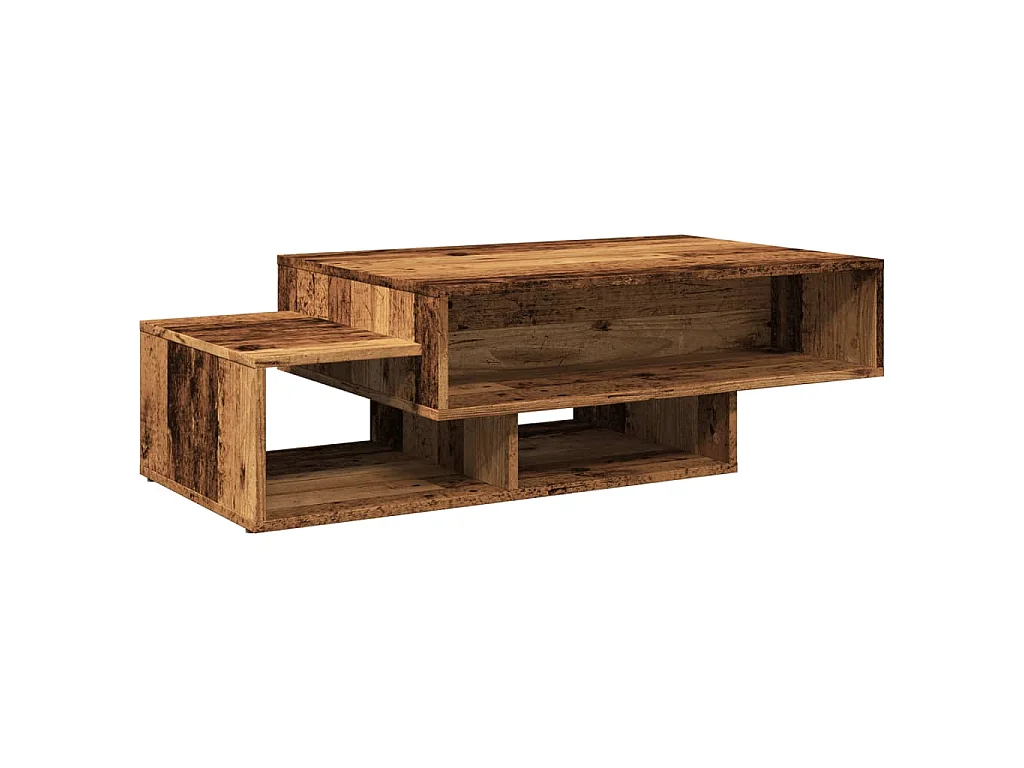 Table basse vieux bois 105x55x32 cm bois d'ingénierie
