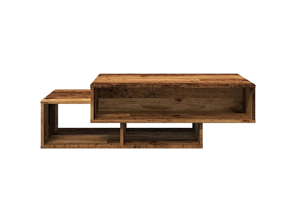 Table basse vieux bois 105x55x32 cm bois d'ingénierie