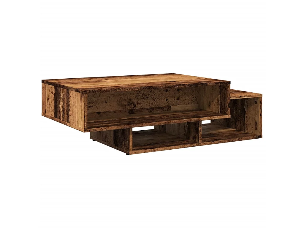 Table basse vieux bois 105x55x32 cm bois d'ingénierie
