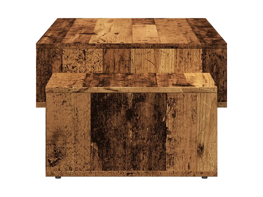 Table basse vieux bois 105x55x32 cm bois d'ingénierie