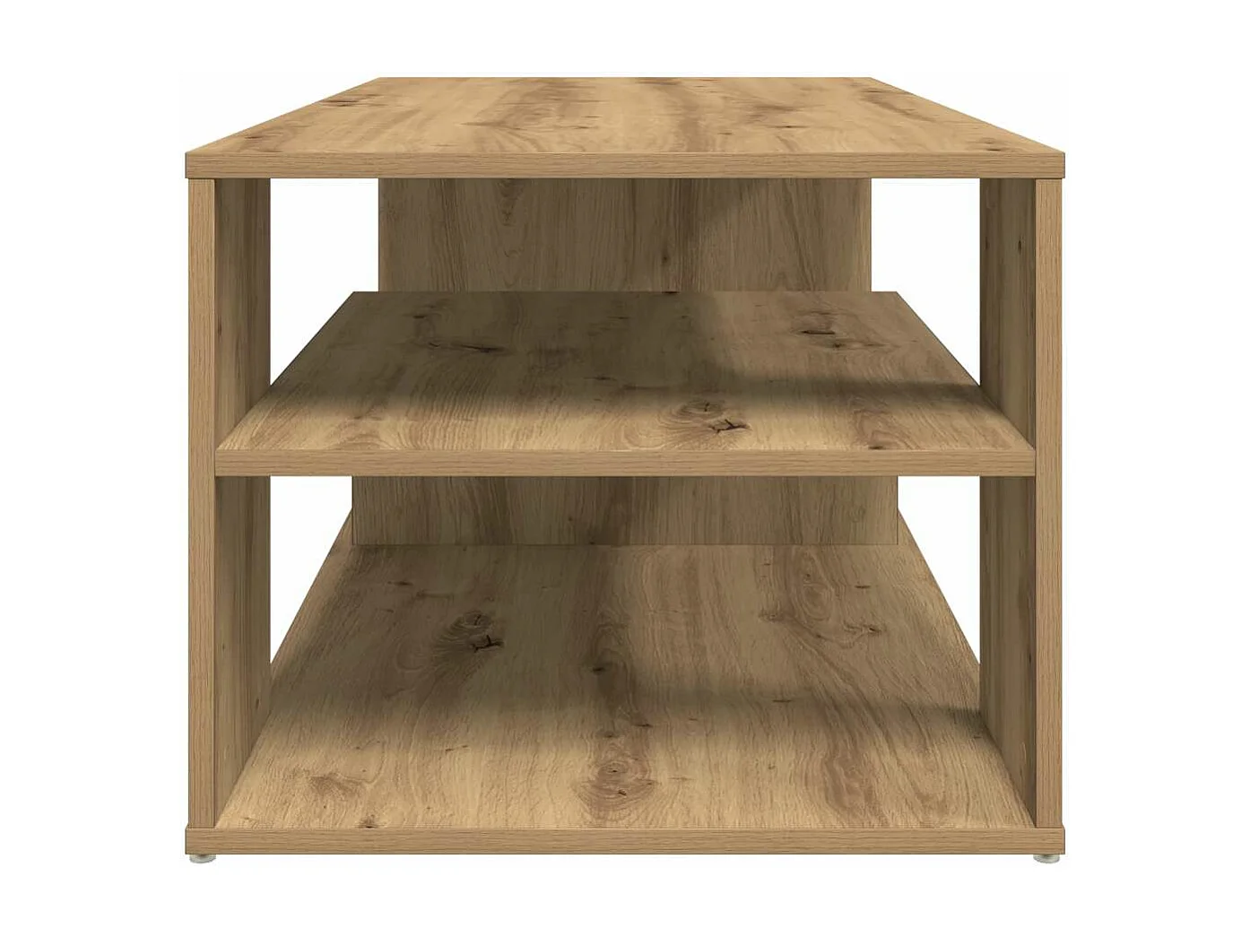 Mesa de centro madera contrachapada roble artisan 100x50x40 cm