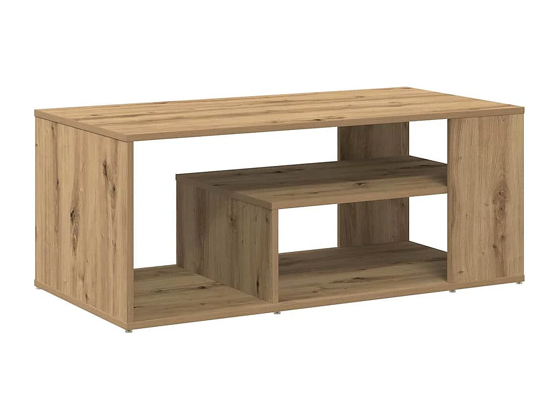 Tavolino Salotto Rovere Artigianale 100x50x40 cm in Truciolato