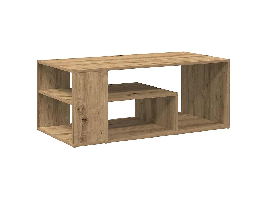 Tavolino Salotto Rovere Artigianale 100x50x40 cm in Truciolato