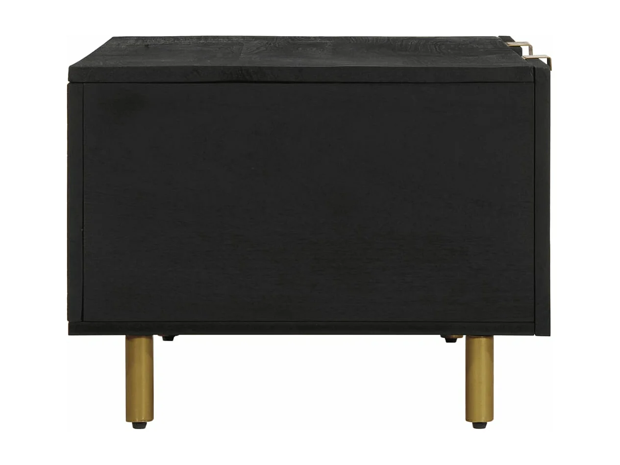 Table basse noir 100x54x40 cm bois d'ingénierie