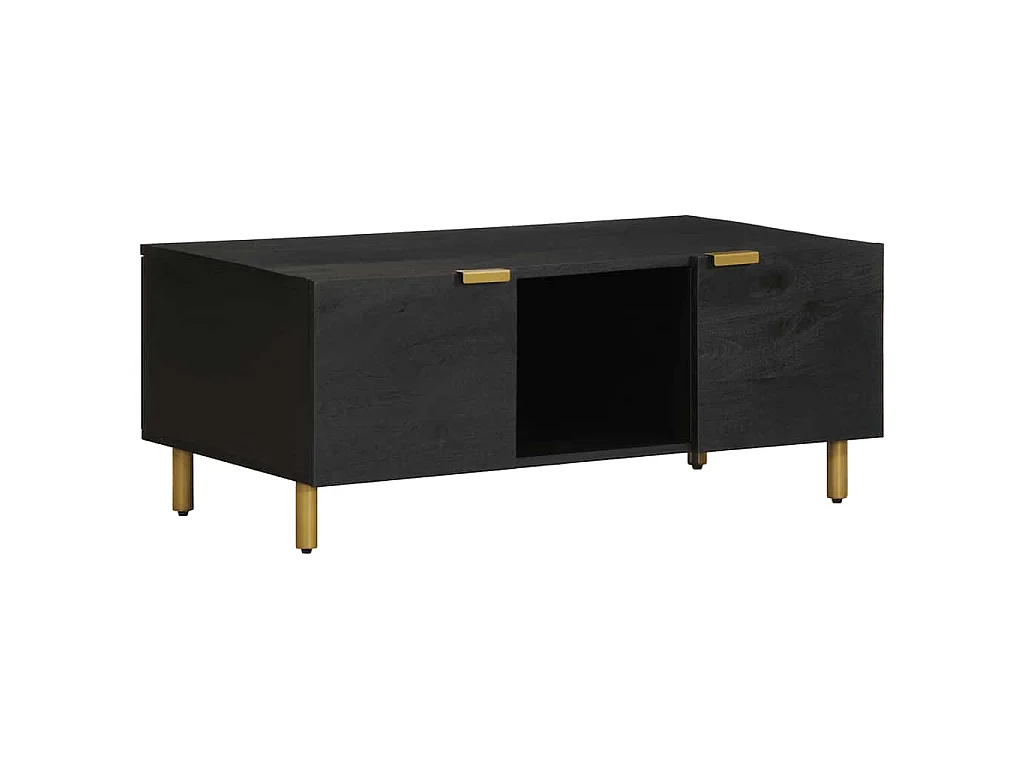 Table basse noir 100x54x40 cm bois d'ingénierie