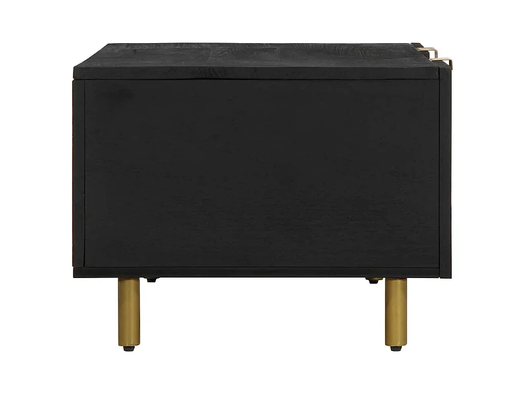 Table basse noir 100x54x40 cm bois d'ingénierie