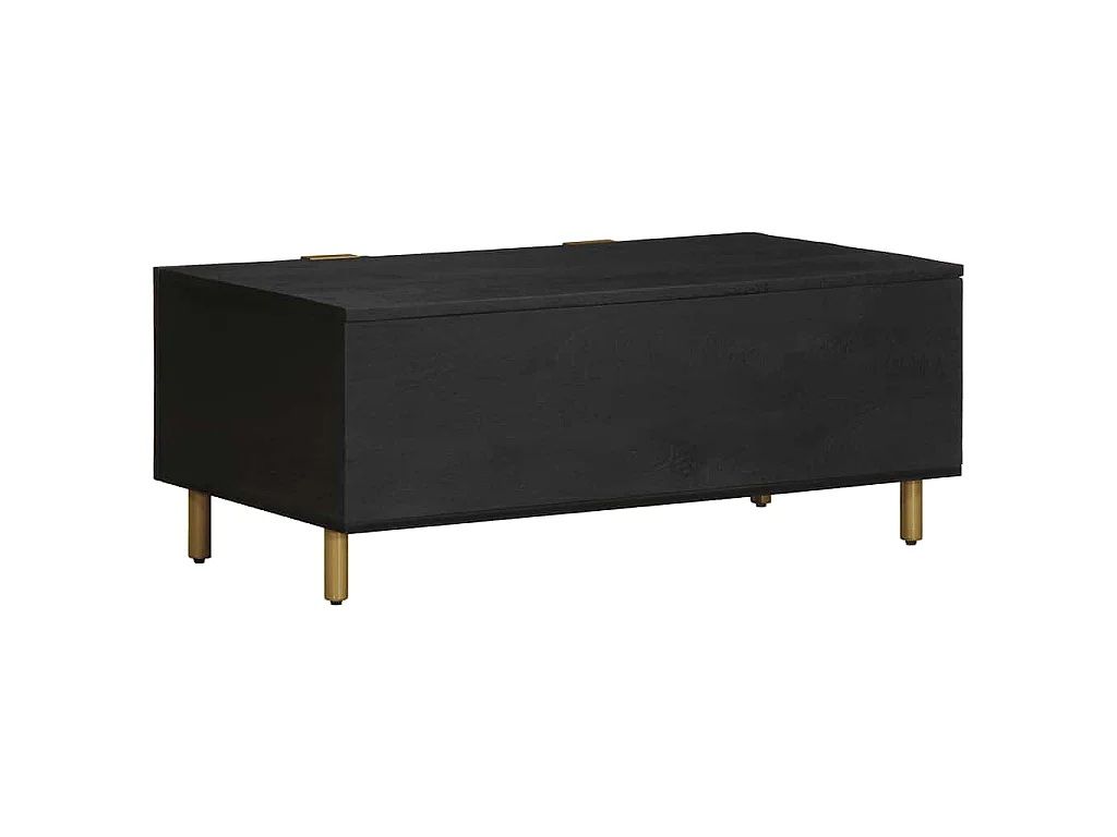 Table basse noir 100x54x40 cm bois d'ingénierie