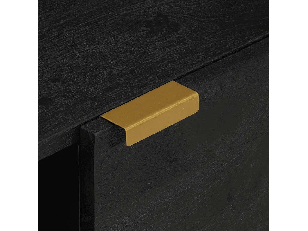 Table basse noir 100x54x40 cm bois d'ingénierie