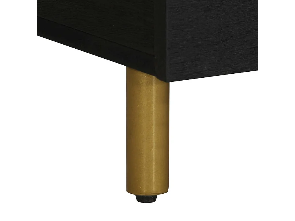 Table basse noir 100x54x40 cm bois d'ingénierie