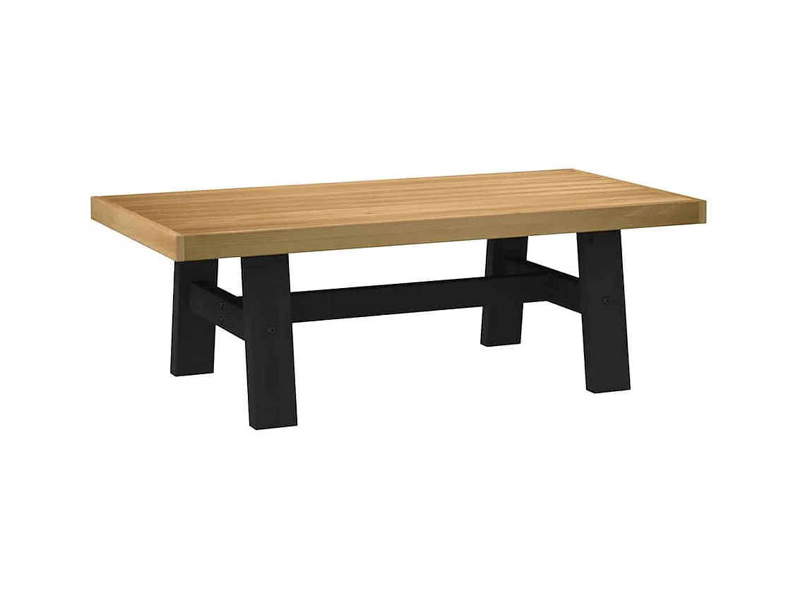 Table basse NOAIN pieds en forme de A 120x60x40 cm massif pin
