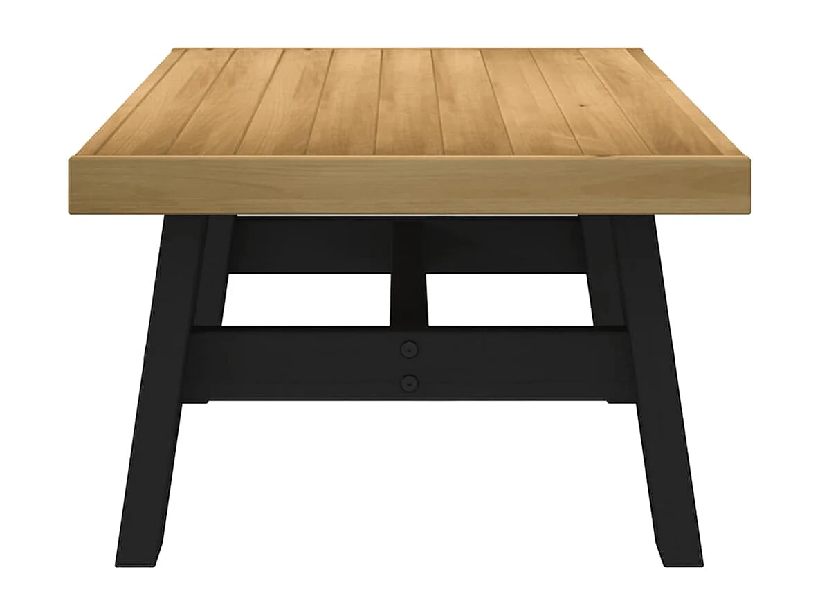 Table basse NOAIN pieds en forme de A 120x60x40 cm massif pin