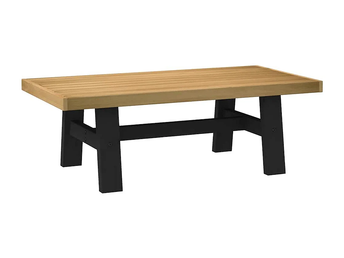 Tavolino NOAIN Gambe a Forma di A 120x60x40cm in Legno Massello