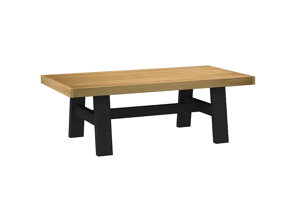 Tavolino NOAIN Gambe a Forma di A 120x60x40cm in Legno Massello