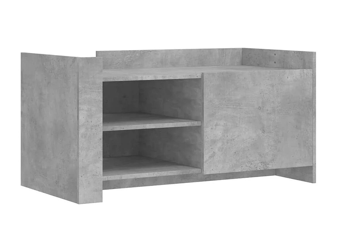 Mesa de centro 100x50x50cm derivados de madeira cinza cimento