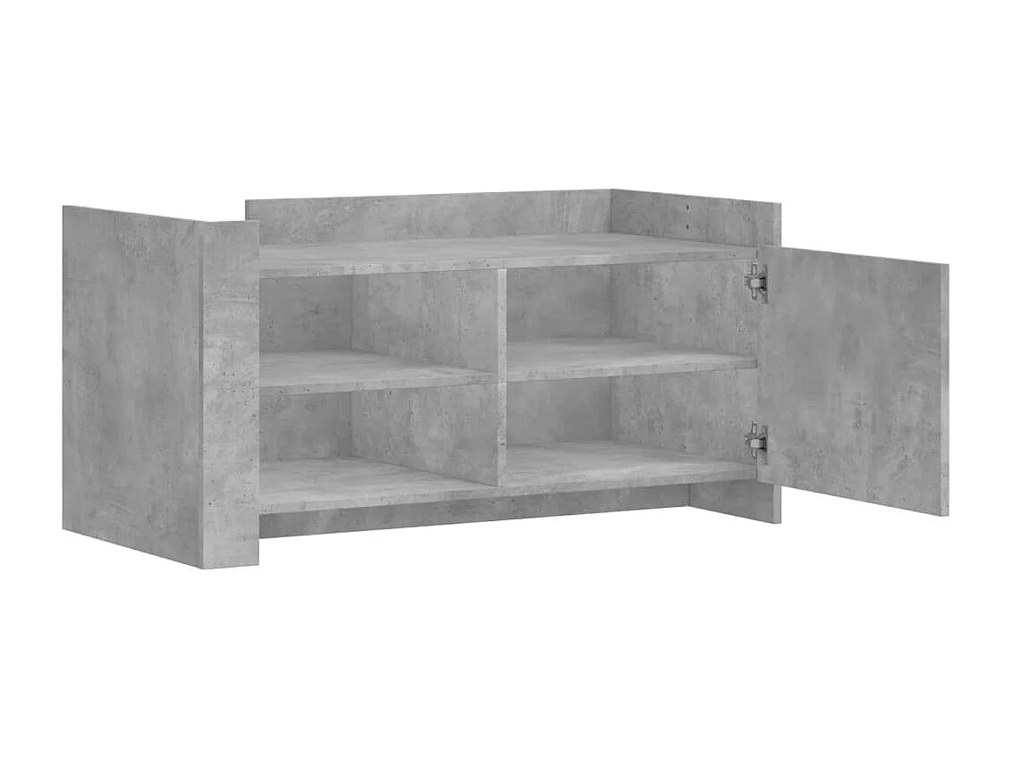 Mesa de centro 100x50x50cm derivados de madeira cinza cimento