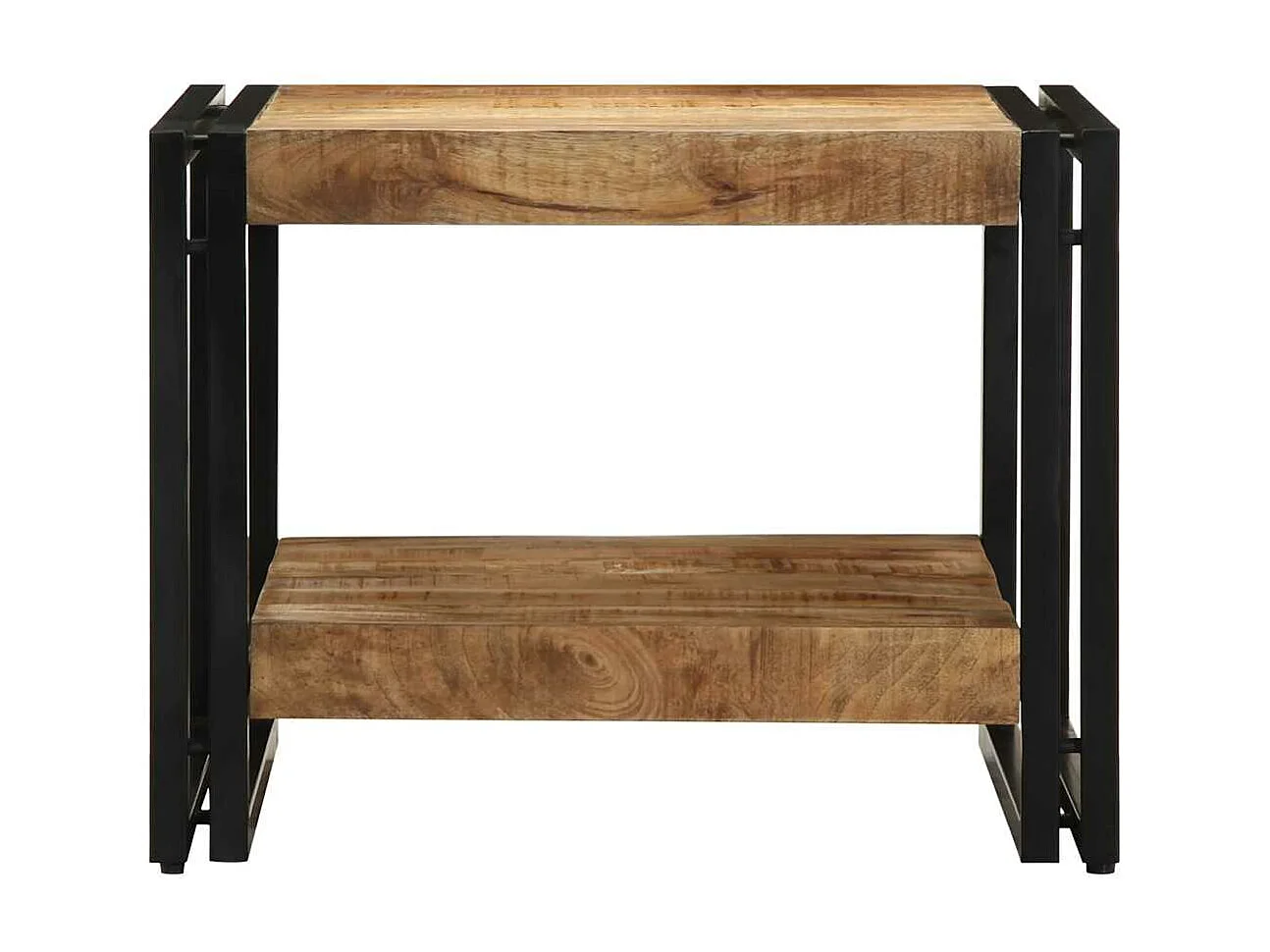 Mesa de centro 50x50x38 cm madeira de mangueira áspera maciça