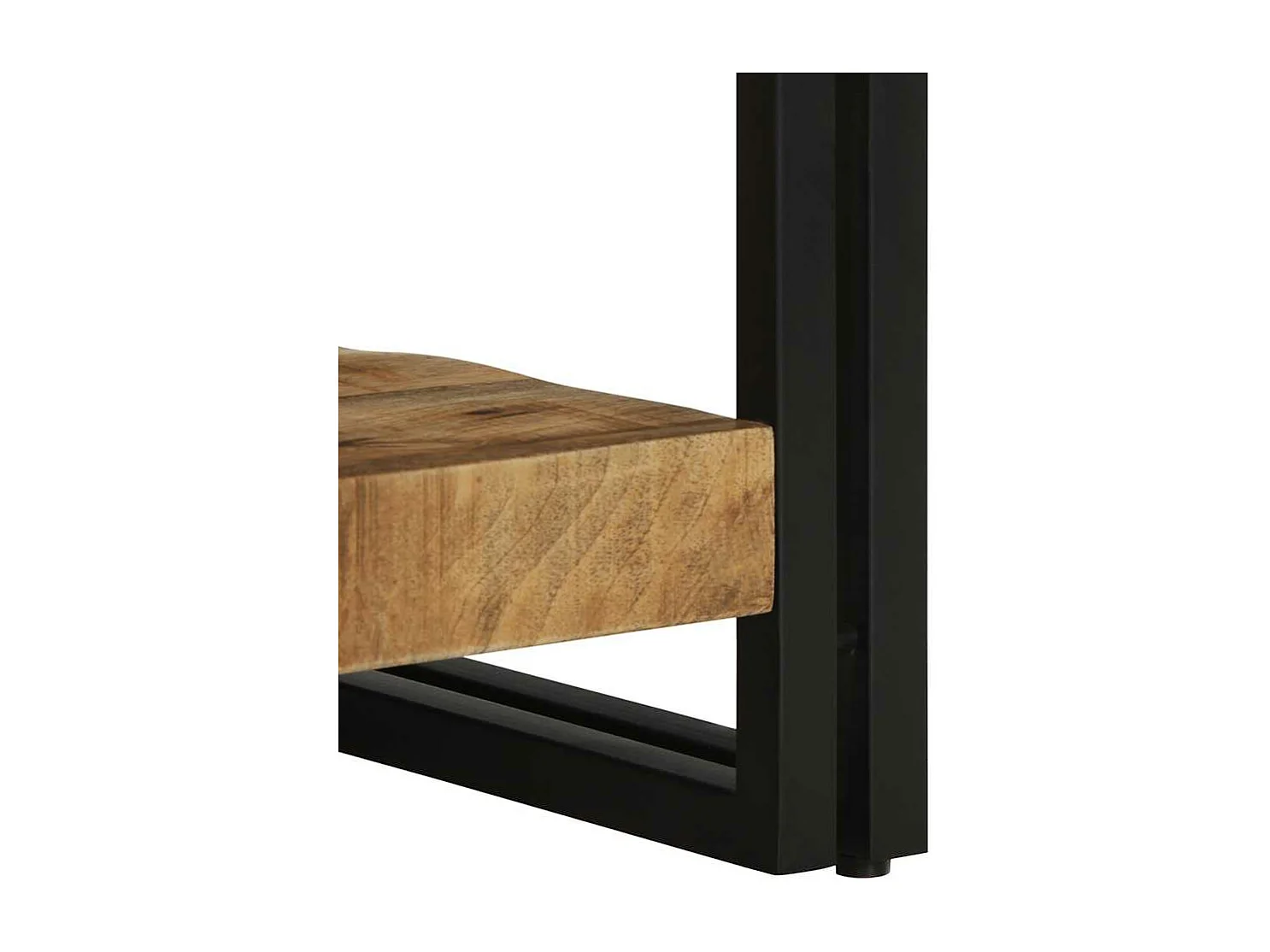 Mesa de centro 50x50x38 cm madeira de mangueira áspera maciça