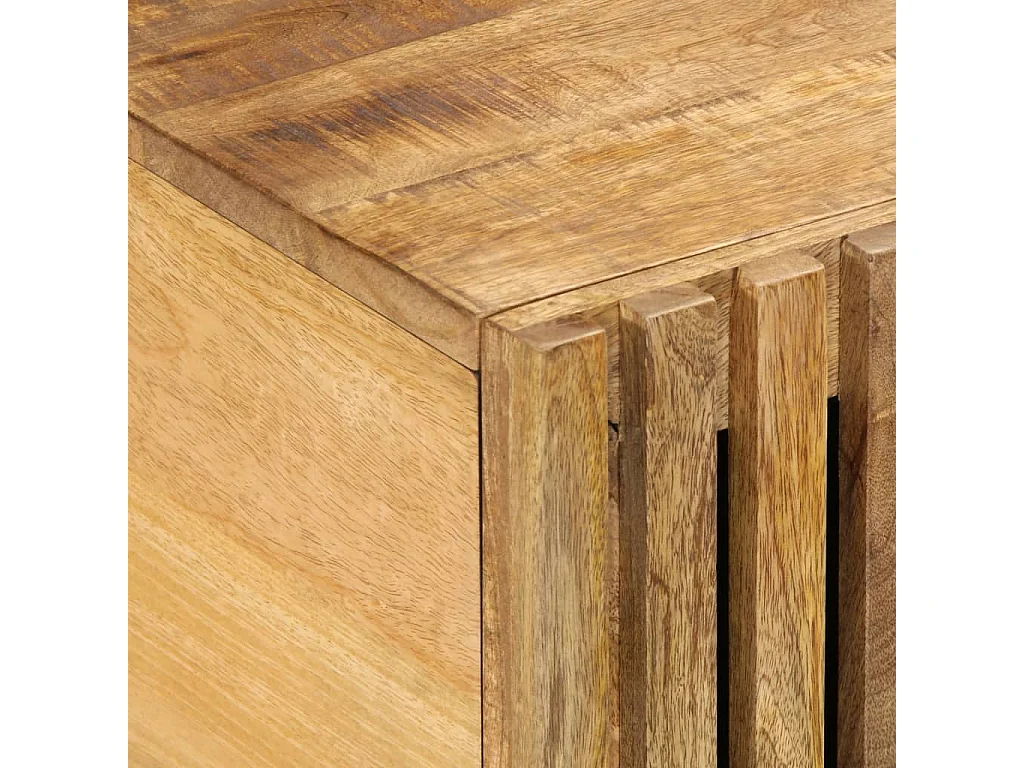 Mesa de centro 80x51x40 cm madeira de mangueira áspera maciça