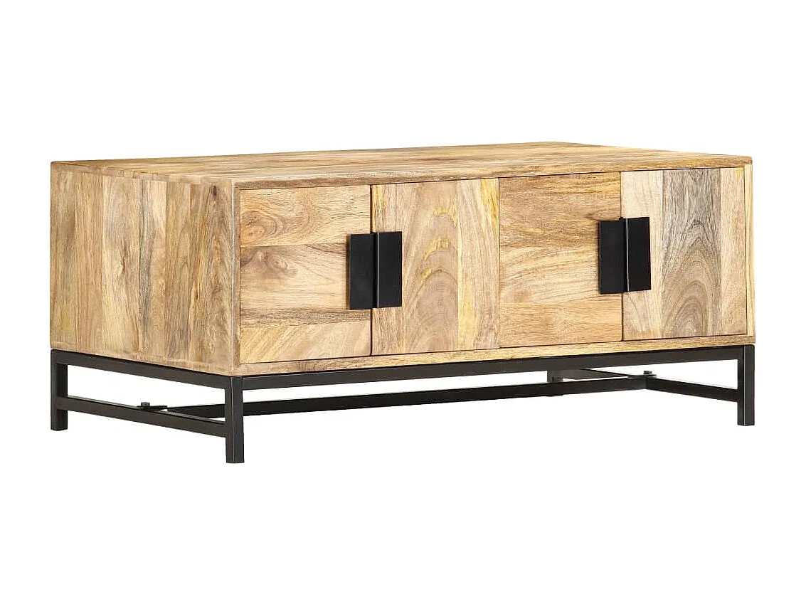 Couchtisch 90 x 55 x 40 cm Massivholz Mango