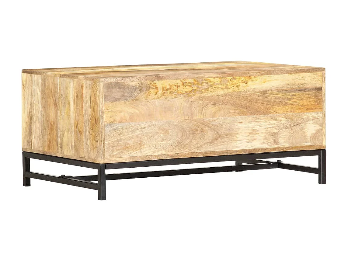 Couchtisch 90 x 55 x 40 cm Massivholz Mango