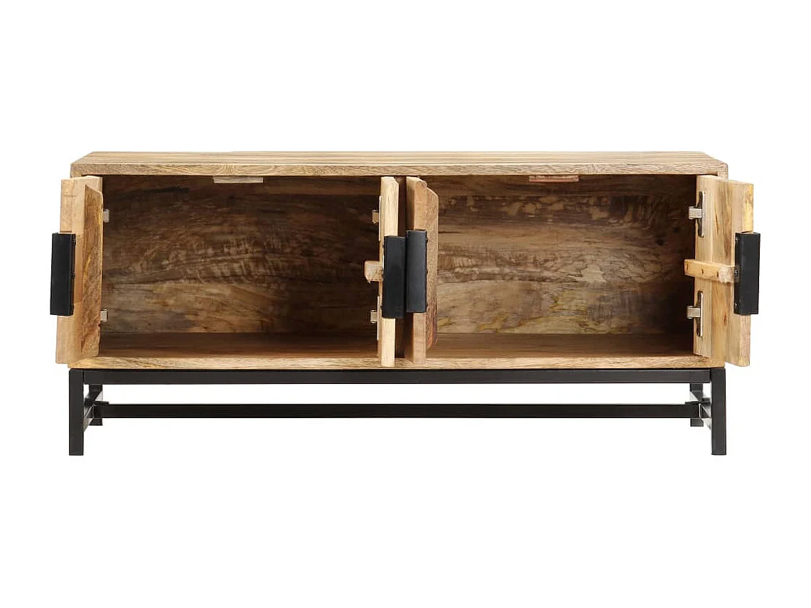 Couchtisch 90 x 55 x 40 cm Massivholz Mango
