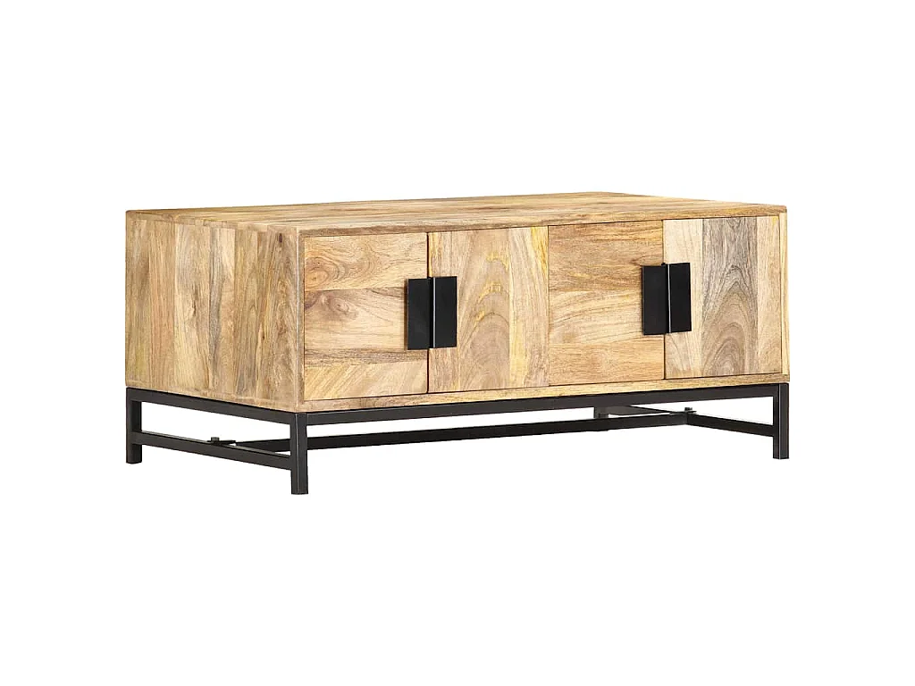 Table basse 90x55x40 cm Bois de manguier massif