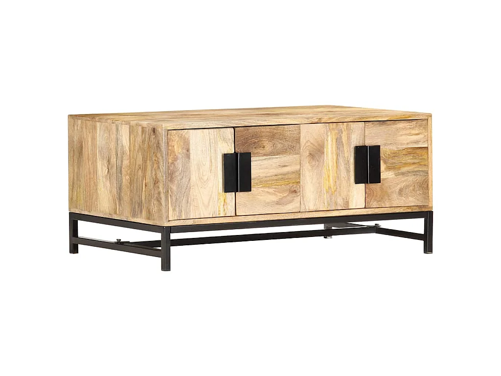 Table basse 90x55x40 cm Bois de manguier massif