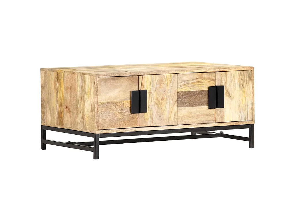 Table basse 90x55x40 cm Bois de manguier massif