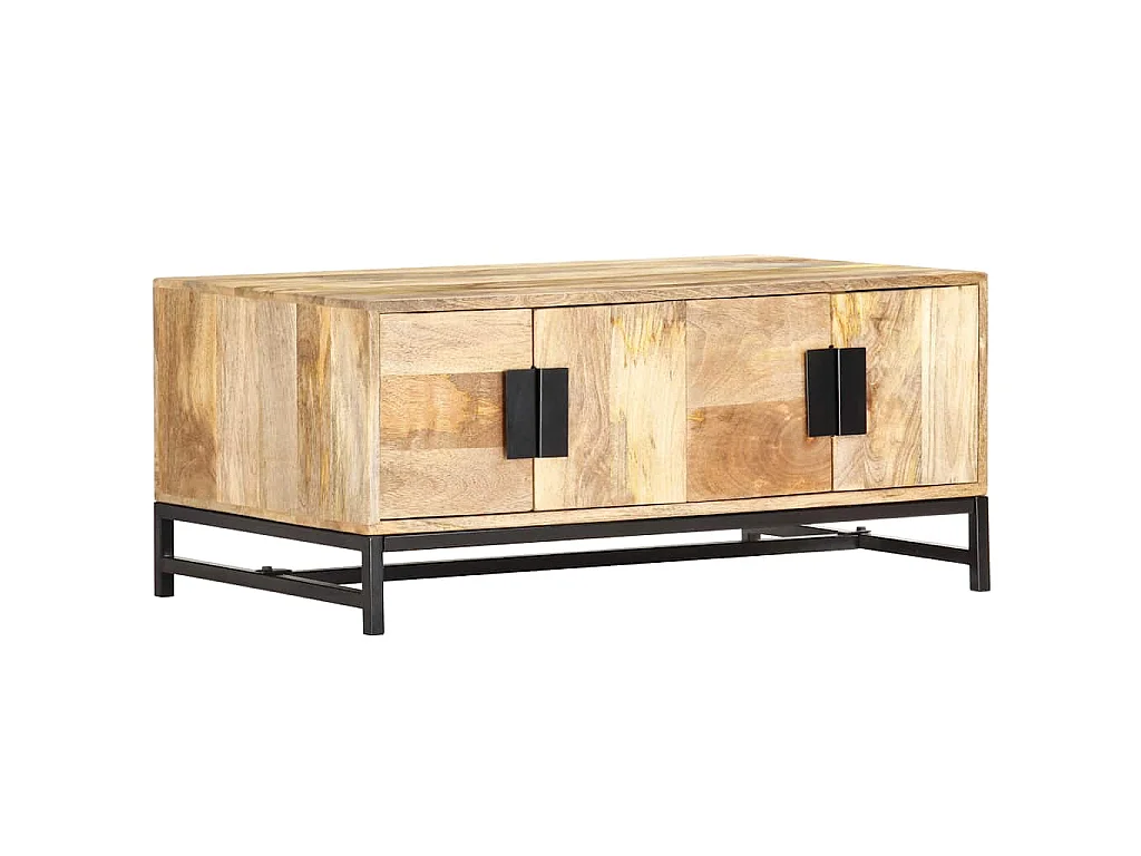 Table basse 90x55x40 cm Bois de manguier massif