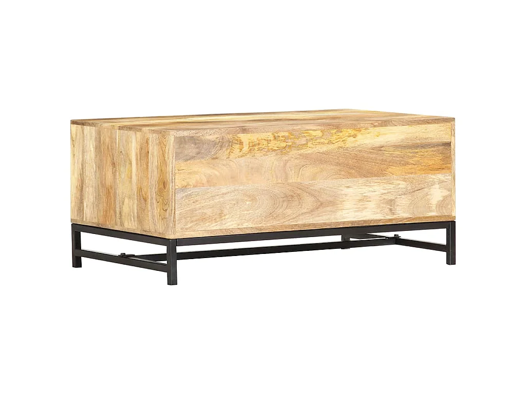 Table basse 90x55x40 cm Bois de manguier massif
