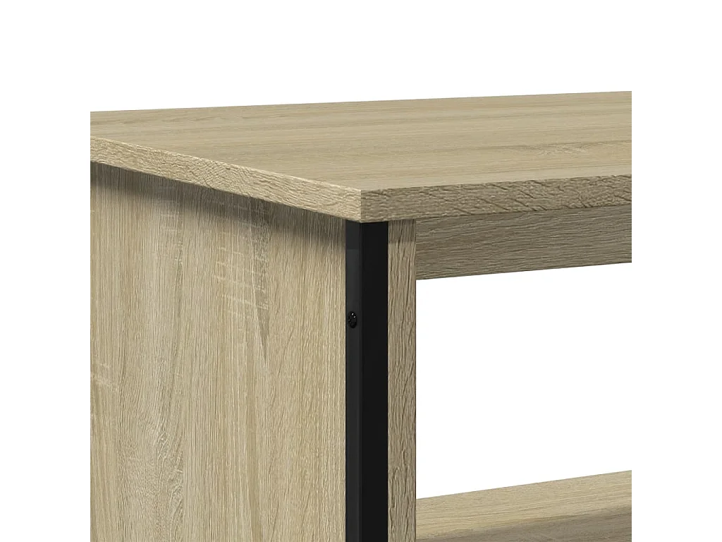 Mesa de centro 75x51x40 cm madeira processada carvalho sonoma