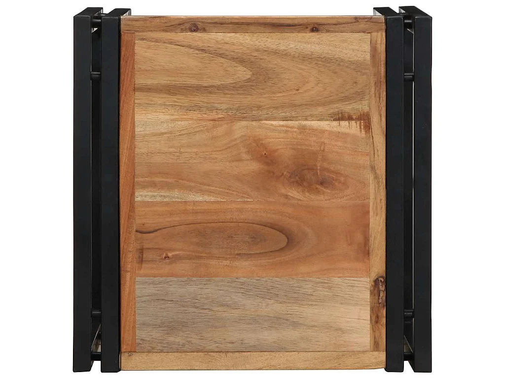 Tavolino da Salotto 40x40x35 cm in Legno Massello di Acacia