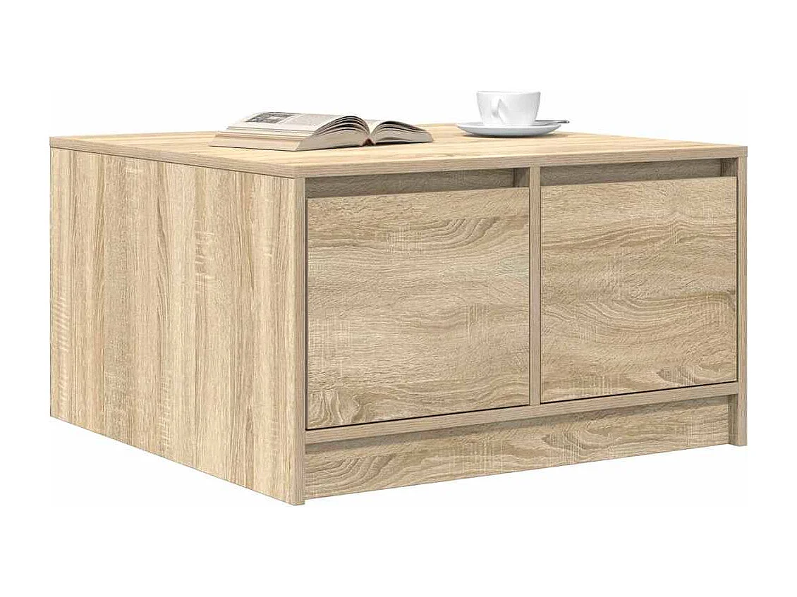 Table basse avec tiroirs chêne sonoma 70,5x70x40 cm
