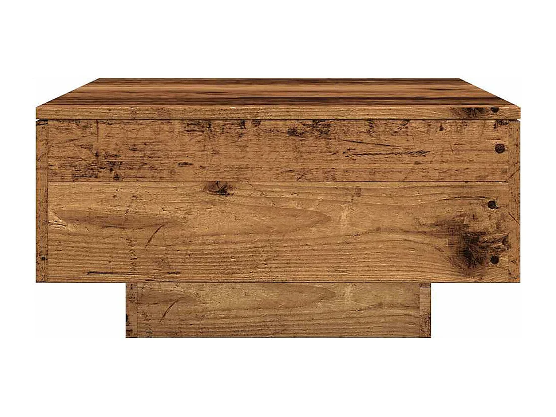 Table basse vieux bois 90x60x31 cm bois d'ingénierie