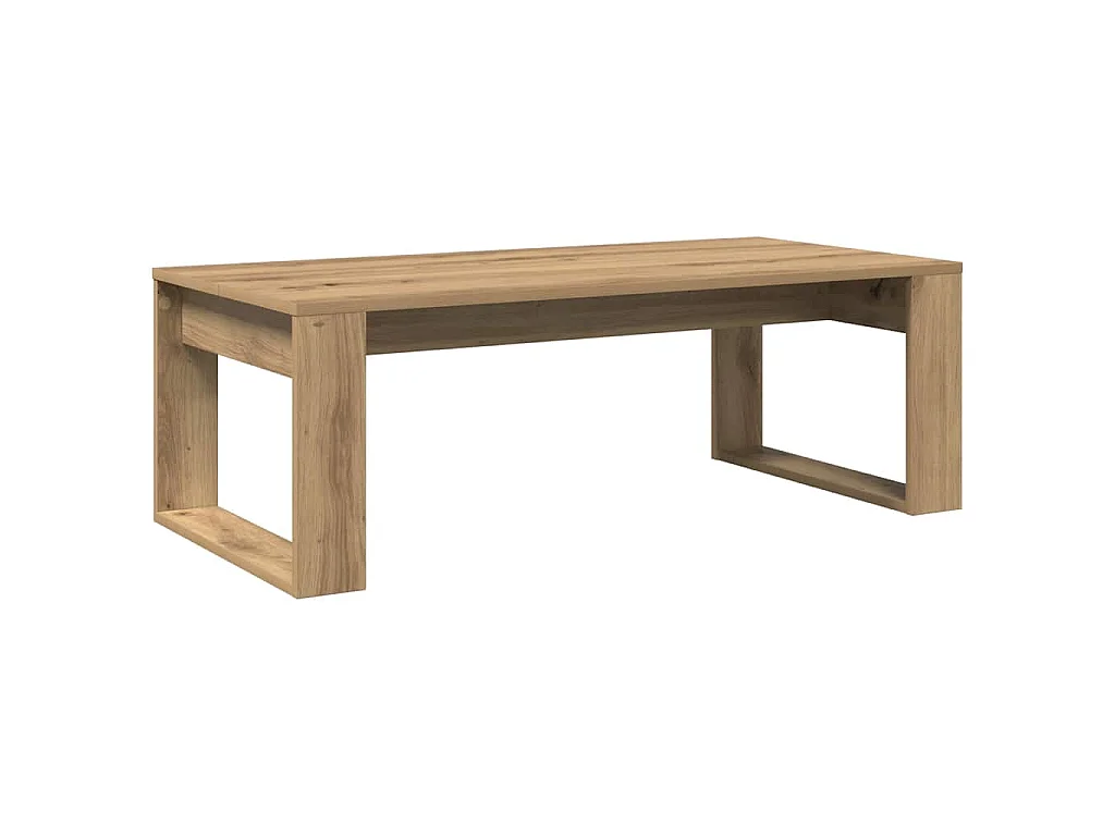 Tavolino Salotto Rovere Artigianale 102x50x35 cm in Truciolato