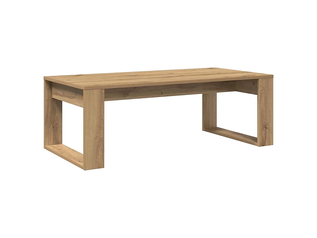 Tavolino Salotto Rovere Artigianale 102x50x35 cm in Truciolato