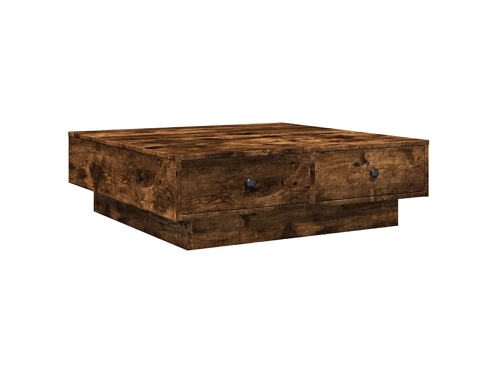 Couchtisch Räuchereiche 90x90x28 cm Holzwerkstoff